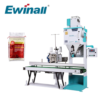 Plastic Bag Rice Packing Machine Heat Seal 2.5 Kg - 15 Kg DCS-15FA1 Ewinall