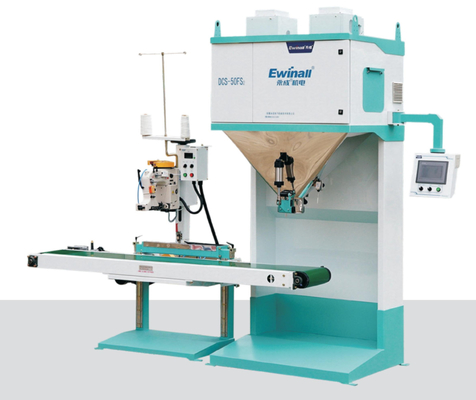Rice Plastic Pellets Packing Machine Servo Motor Control 2.5KG - 50KG