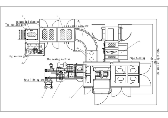 Vacuum Granular Fully Automatic Flour Packing Machine Woven Bag PLC 133L/ Min