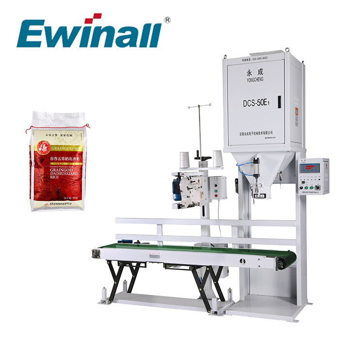 Easy Use 25kg 50kg Rice Packing Machine DCS-50E1 Ewinall